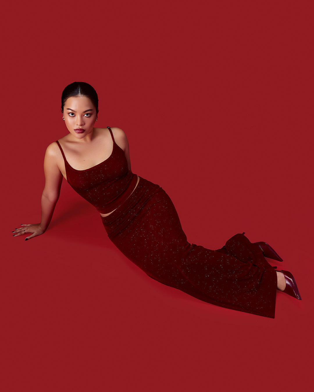 Fold the Waist Sparkle Skirt